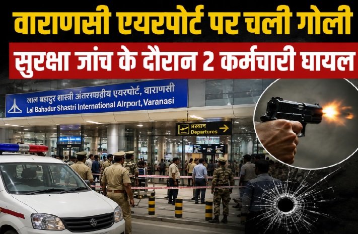 Varanasi Airport Firing, वाराणसी एयरपोर्ट फायरिंग, Varanasi Airport, गोली चलने की घटना, Air India Express, Kamlesh Rai, वाराणसी न्यूज, Azamgarh News, CISF, Airport Security, Mumbai Flight, एयरपोर्ट फायरिंग, उत्तर प्रदेश न्यूज, UP News