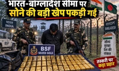 Nadia Gold Smuggling, BSF Gold Seizure, India Bangladesh Border, 17.40 Crore Gold, 89 Gold Biscuits, नादिया सोना तस्करी, BSF 32 Battalion