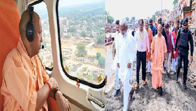 चित्रकूट बाढ़, CM Yogi Chitrakoot, योगी आदित्यनाथ, मंदाकिनी बाढ़, यूपी बाढ़, चित्रकूट फ्लड