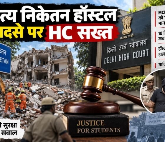 Satya Niketan Hostel Collapse, Delhi Hostel Collapse, दिल्ली हॉस्टल हादसा, सत्य निकेतन बिल्डिंग हादसा, Delhi High Court, MCD, Delhi University