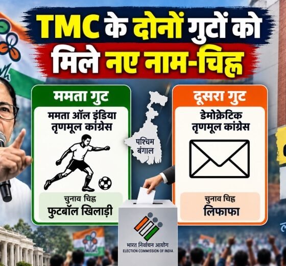 TMC new symbol 2026, ममता गुट नया चुनाव चिह्न, TMC चुनाव चिह्न विवाद, पश्चिम बंगाल उपचुनाव 2026, नंदीग्राम उपचुनाव, रेजीनगर उपचुनाव, Mamata All India Trinamool Congress