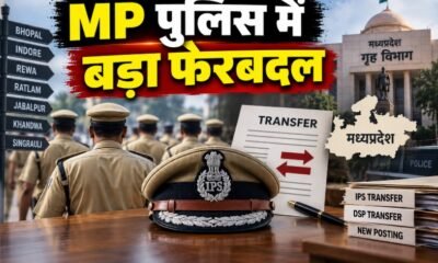 MP Police Transfer 2026, मध्यप्रदेश पुलिस तबादले, MP IPS Transfer, MP DSP Transfer, 10 IPS Transfer, 126 DSP Transfer, मध्यप्रदेश पुलिस ट्रांसफर लिस्ट, भोपाल पुलिस, इंदौर पुलिस, रीवा CSP
