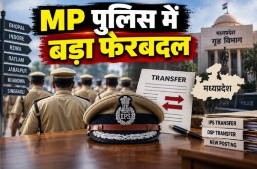MP Police Transfer 2026, मध्यप्रदेश पुलिस तबादले, MP IPS Transfer, MP DSP Transfer, 10 IPS Transfer, 126 DSP Transfer, मध्यप्रदेश पुलिस ट्रांसफर लिस्ट, भोपाल पुलिस, इंदौर पुलिस, रीवा CSP