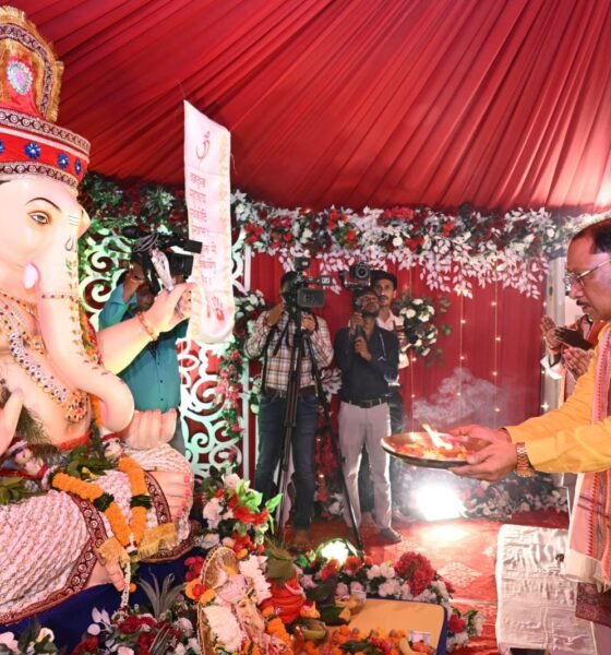 मुख्यमंत्री निवास में गणेश स्थापना, विष्णु देव साय गणेश चतुर्थी, Chhattisgarh Ganesh Chaturthi 2026, CM Vishnu Deo Sai, गणेश चतुर्थी छत्तीसगढ़, मुख्यमंत्री साय गणेश पूजा