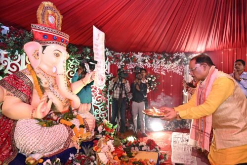 मुख्यमंत्री निवास में गणेश स्थापना, विष्णु देव साय गणेश चतुर्थी, Chhattisgarh Ganesh Chaturthi 2026, CM Vishnu Deo Sai, गणेश चतुर्थी छत्तीसगढ़, मुख्यमंत्री साय गणेश पूजा