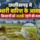 CG Weather Alert, छत्तीसगढ़ में भारी बारिश, चक्रवाती तूफान, किसान कृषि सलाह, धान की कटाई, रामविचार नेताम, IGKV Raipur