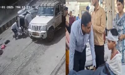 जबलपुर स्कूल वैन हादसा, Jabalpur School Van Accident, जबलपुर सड़क हादसा, स्कूल वैन पलटी, धनवंतरी नगर हादसा, गढ़ा रोड एक्सीडेंट, Jabalpur News