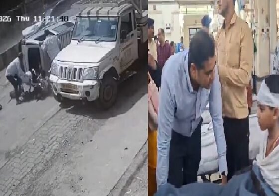 जबलपुर स्कूल वैन हादसा, Jabalpur School Van Accident, जबलपुर सड़क हादसा, स्कूल वैन पलटी, धनवंतरी नगर हादसा, गढ़ा रोड एक्सीडेंट, Jabalpur News