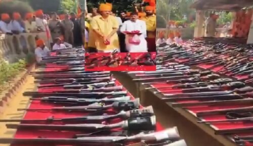 राजा भैया शस्त्र पूजन, राजा भैया दशहरा, रघुराज प्रताप सिंह, बेंती कोठी शस्त्र पूजा, प्रतापगढ़ समाचार