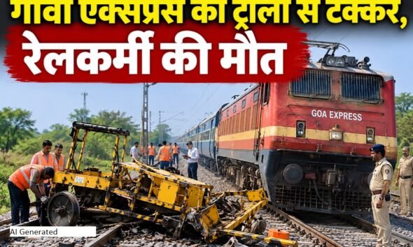 गोवा एक्सप्रेस हादसा, रतलाम रेल मंडल दुर्घटना, रेलवे कर्मचारी की मौत, मक्सी पीर उमरोद रेल हादसा, भगवानसिंह रेलकर्मी, दिलीप जायसवाल घायल, Goa Express Accident