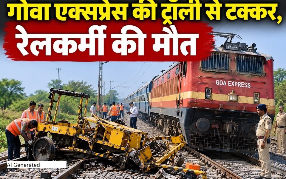 गोवा एक्सप्रेस हादसा, रतलाम रेल मंडल दुर्घटना, रेलवे कर्मचारी की मौत, मक्सी पीर उमरोद रेल हादसा, भगवानसिंह रेलकर्मी, दिलीप जायसवाल घायल, Goa Express Accident