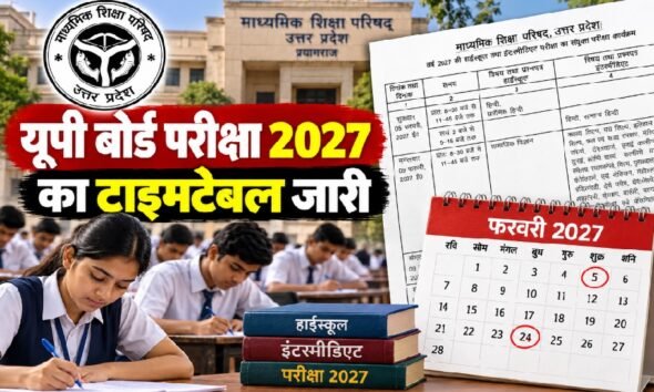 यूपी बोर्ड परीक्षा 2027, यूपी बोर्ड टाइमटेबल, UP Board Exam Date 2027, 10वीं परीक्षा, 12वीं परीक्षा, UPMSP